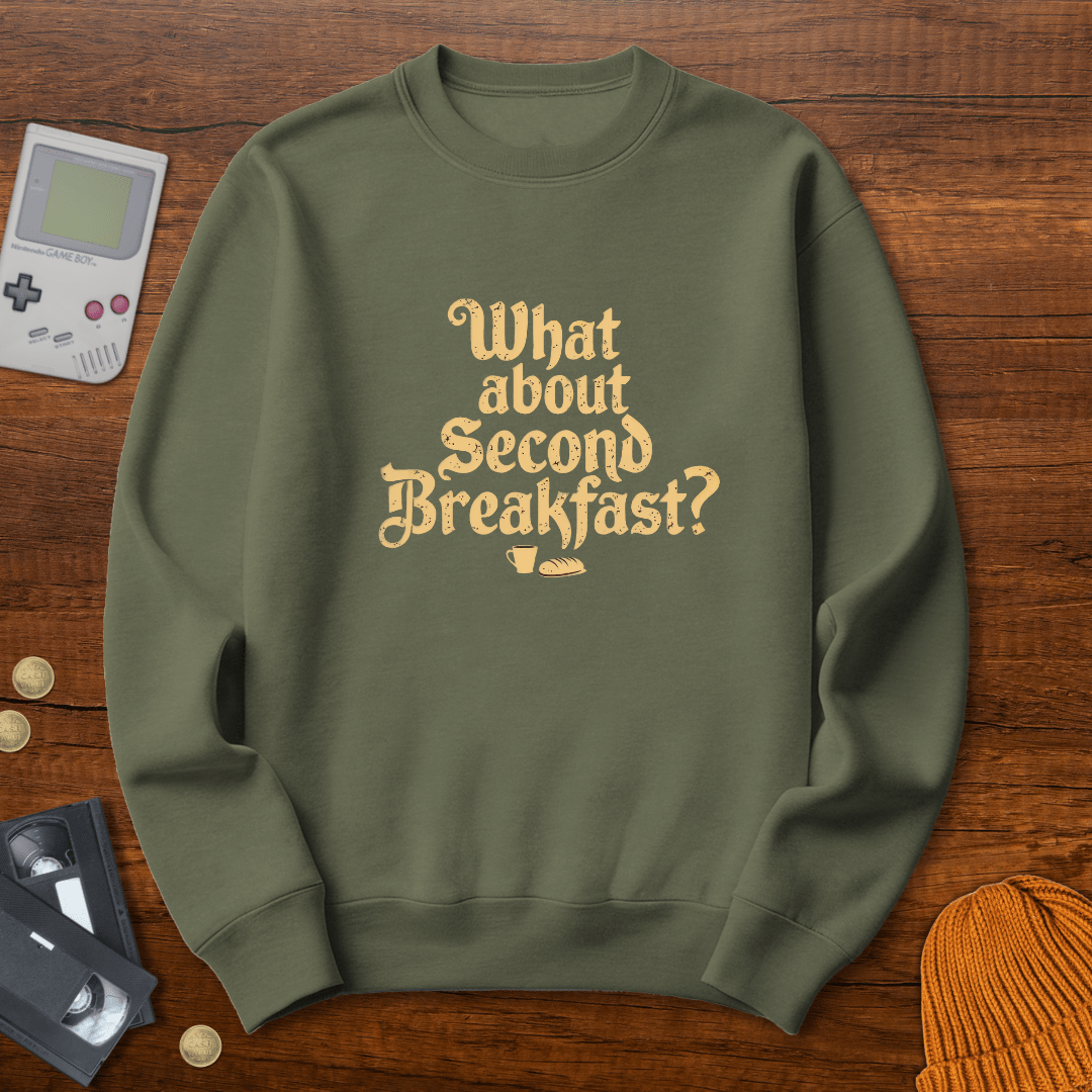Printify Sweatshirt S / Military Green Second Breakfast - Sweatshirt