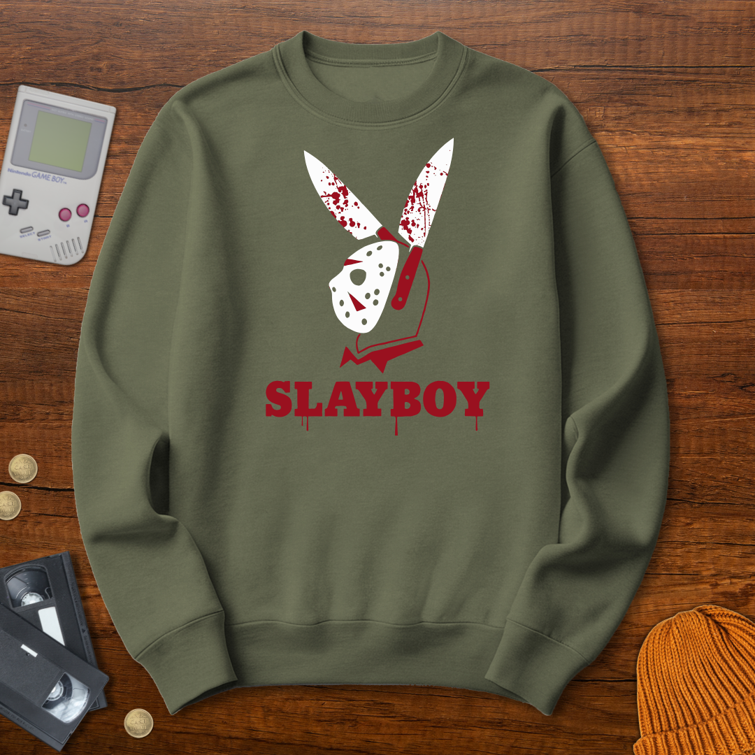 Printify Sweatshirt S / Military Green Slayboy - Sweatshirt