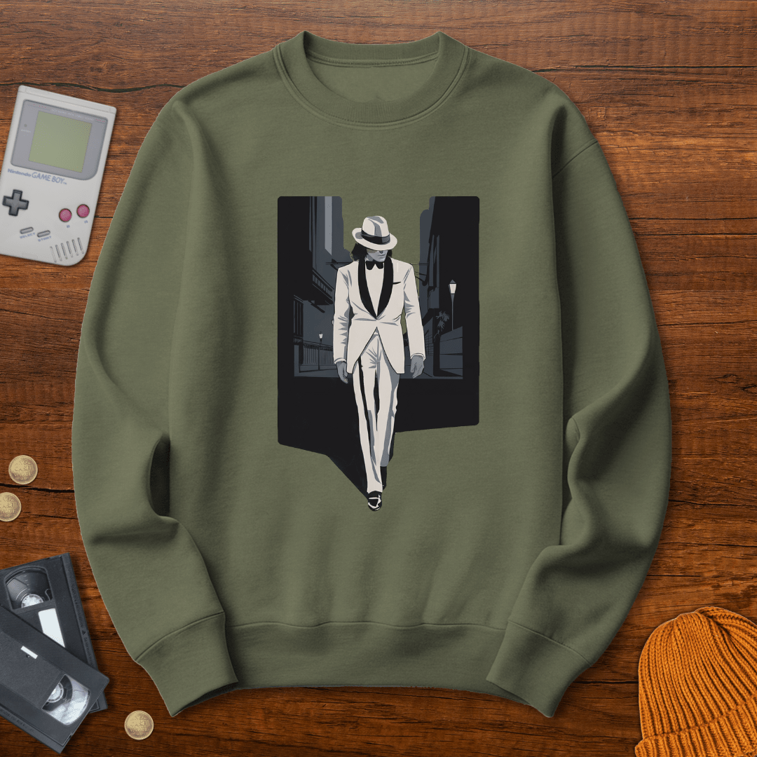 Printify Sweatshirt S / Military Green Smooth Criminal - Sweatshirt