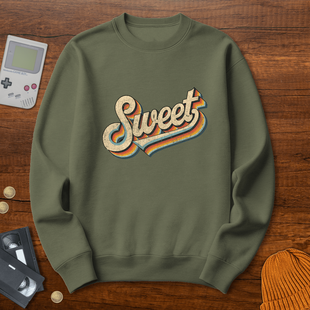 Printify Sweatshirt S / Military Green Sweet - Sweatshirt