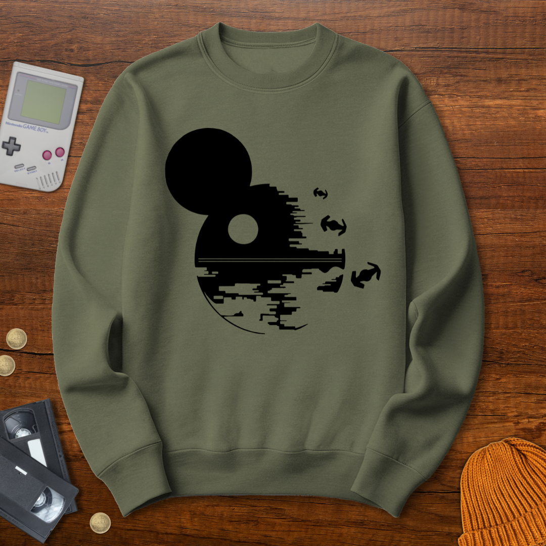 Printify Sweatshirt S / Military Green Thats no moon - Sweatshirt
