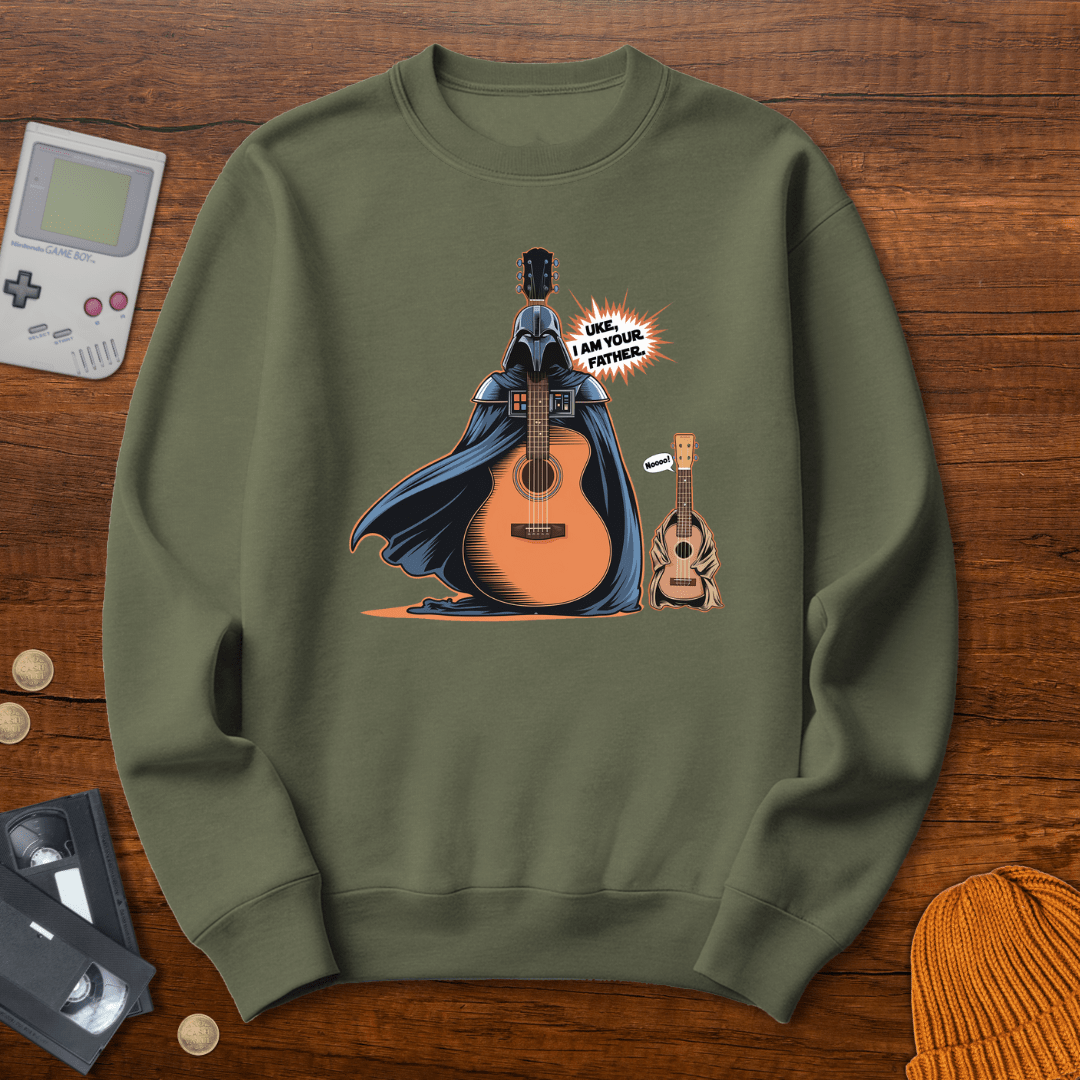 Printify Sweatshirt S / Military Green Uke I am your father - Sweatshirt