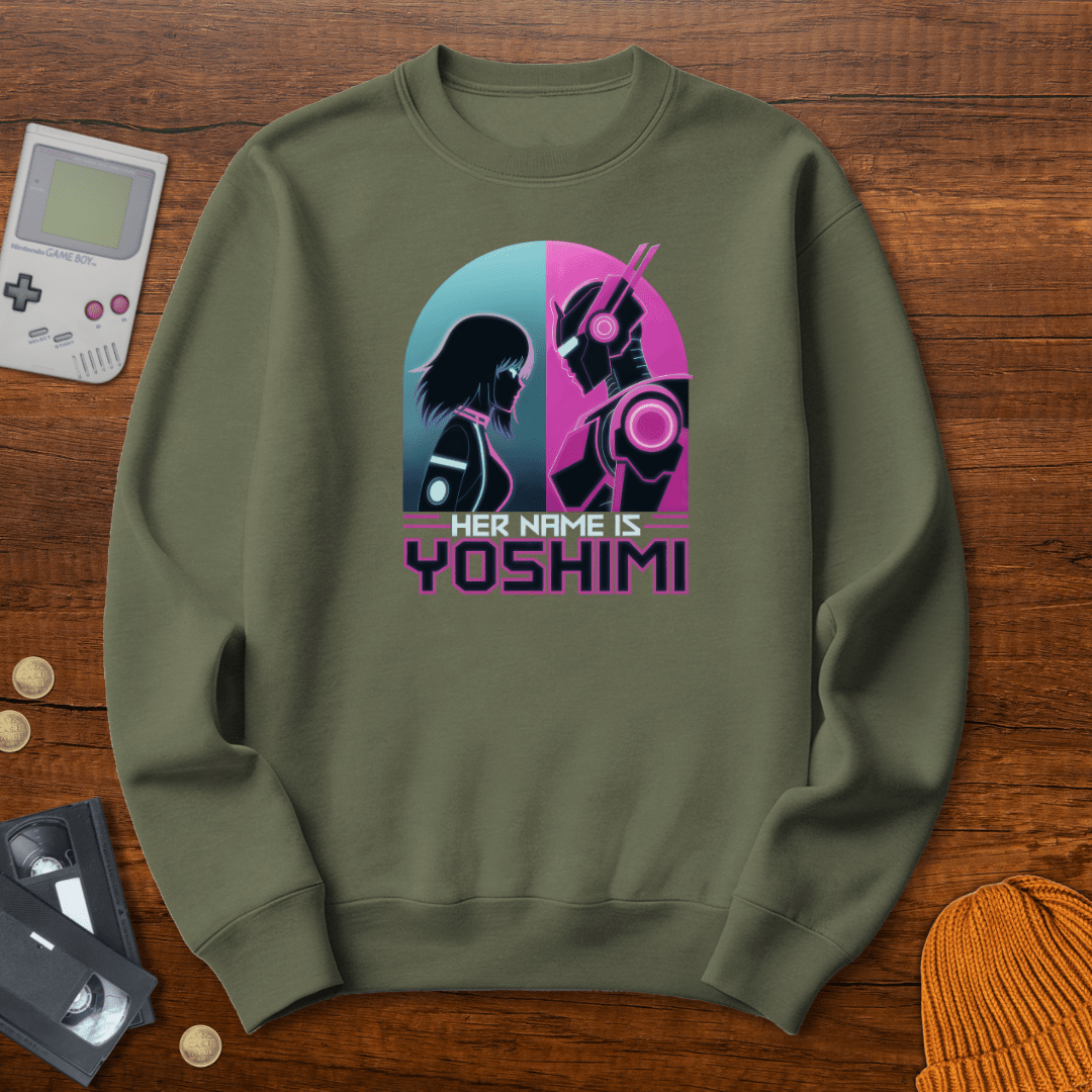 Printify Sweatshirt S / Military Green Yoshimi - Sweatshirt