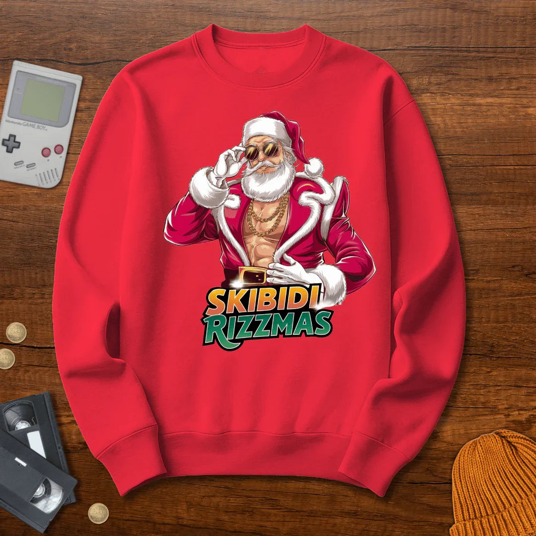 Skibidi Rizzmas - Sweatshirt - Throwback Paradise