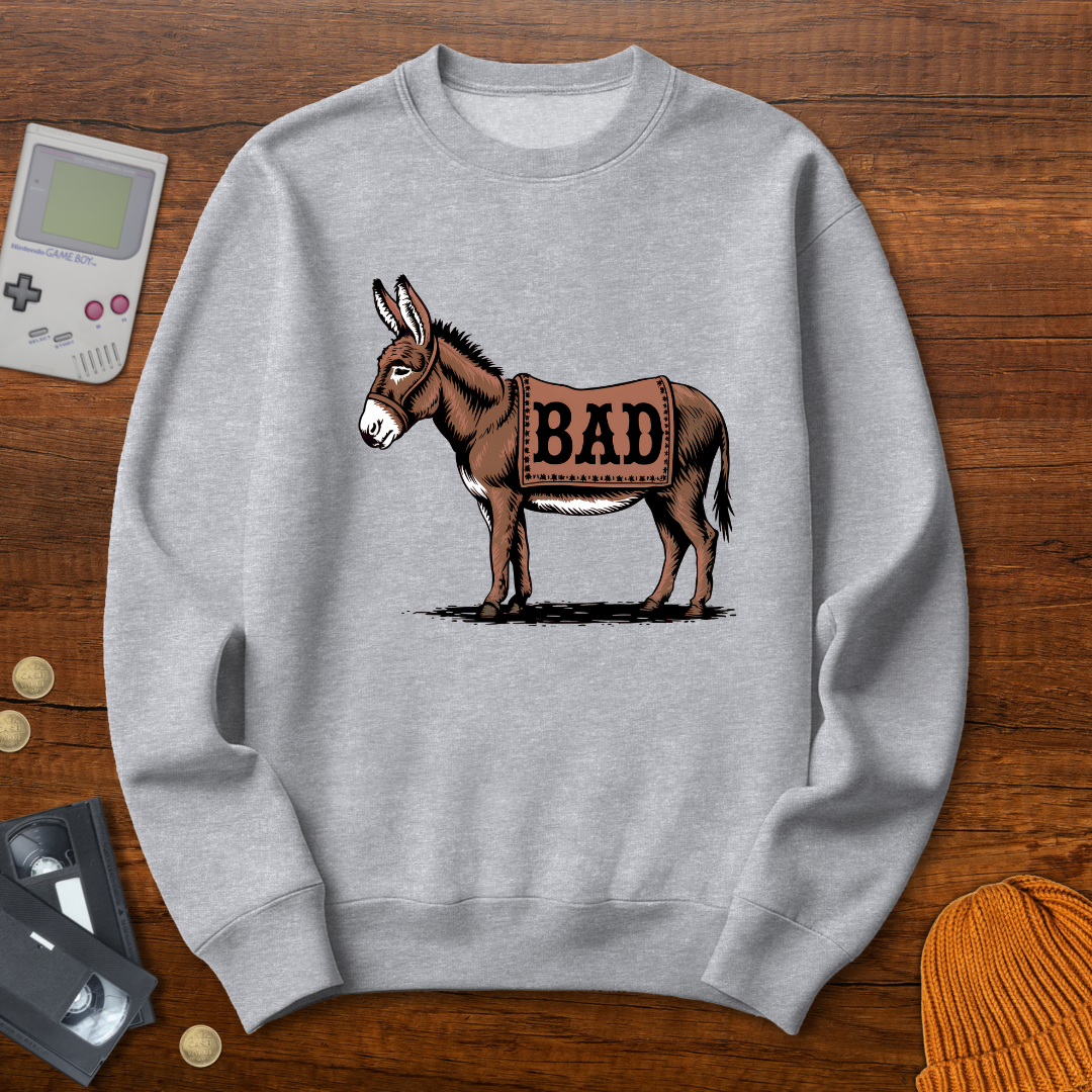Printify Sweatshirt S / Sport Grey Bad Ass - Sweatshirt