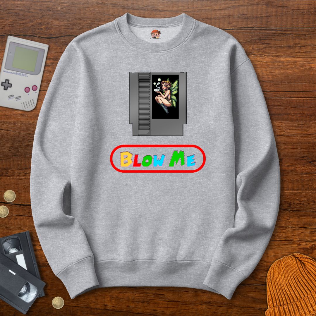 Printify Sweatshirt S / Sport Grey Blow Me - Sweatshirt