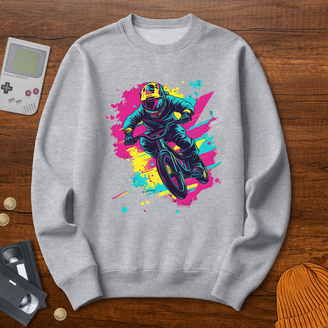 Printify Sweatshirt S / Sport Grey BMX Kid- Sweatshirt