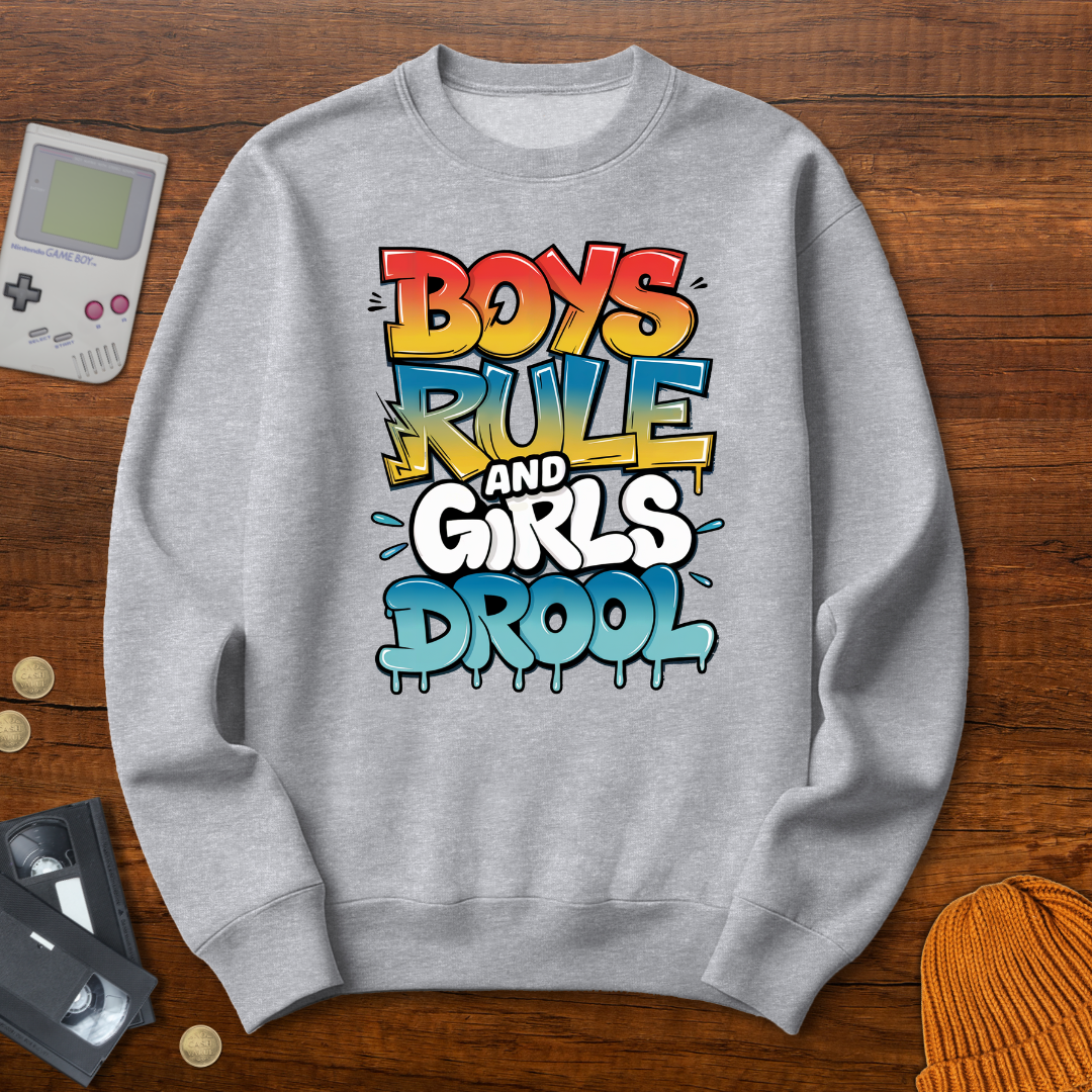 Printify Sweatshirt S / Sport Grey Boys Rule - Sweatshirt