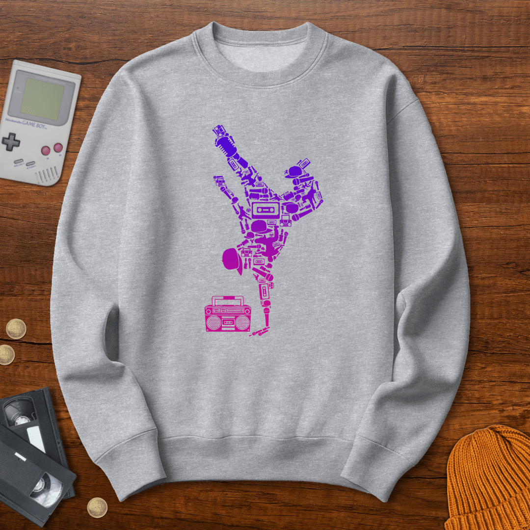 Printify Sweatshirt S / Sport Grey Breakdancer  - Sweatshirt