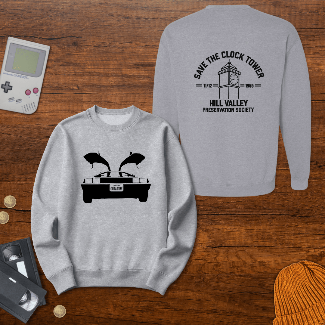 Printify Sweatshirt S / Sport Grey BTTF - Sweatshirt