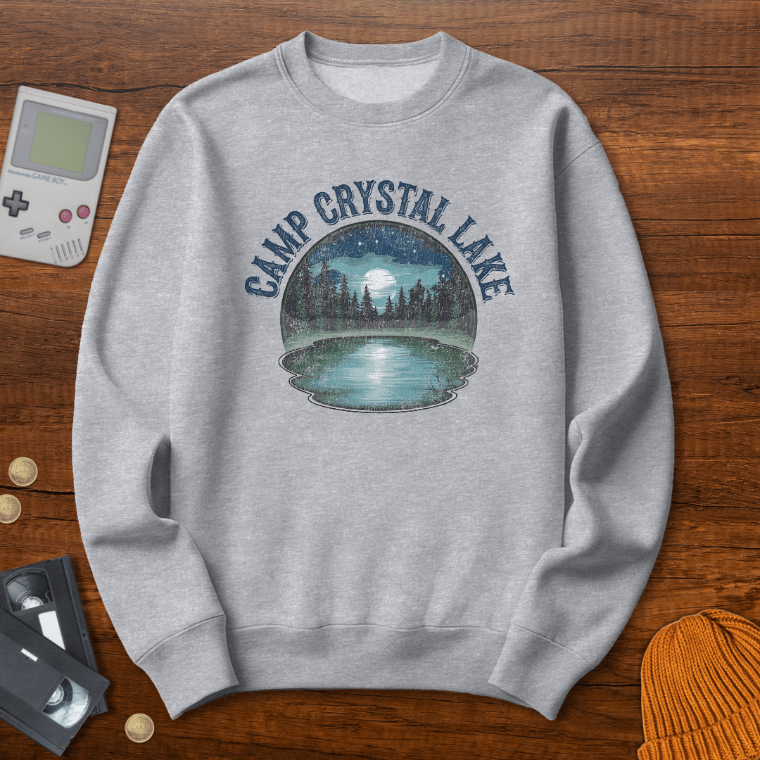 Printify Sweatshirt S / Sport Grey Camp Crystal Lake - Sweatshirt