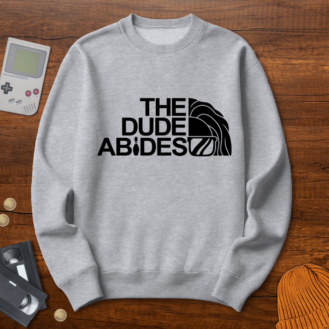 Printify Sweatshirt S / Sport Grey Dude Abides - Sweatshirt
