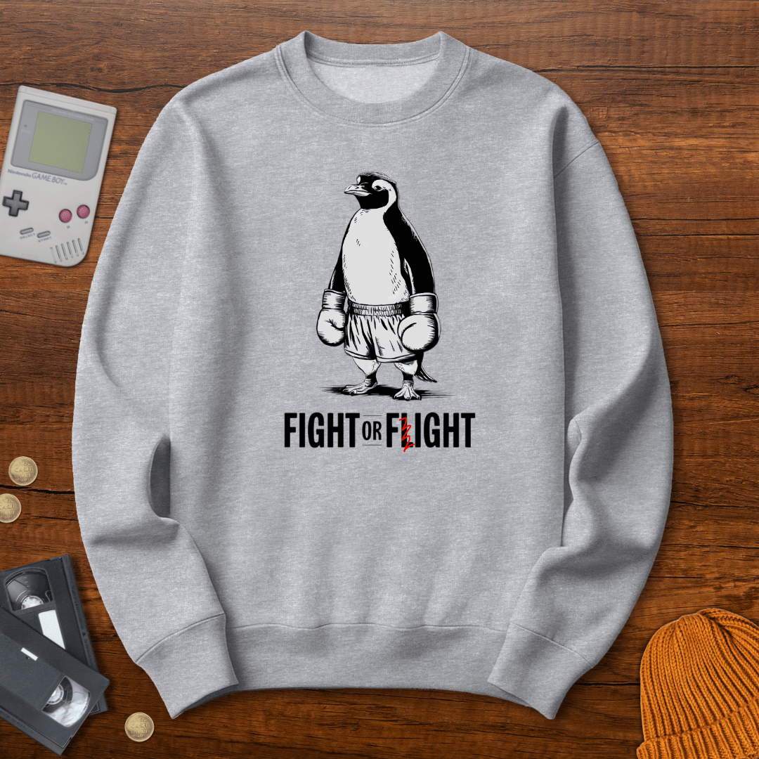 Printify Sweatshirt S / Sport Grey Fight or Flight - Sweatshirt