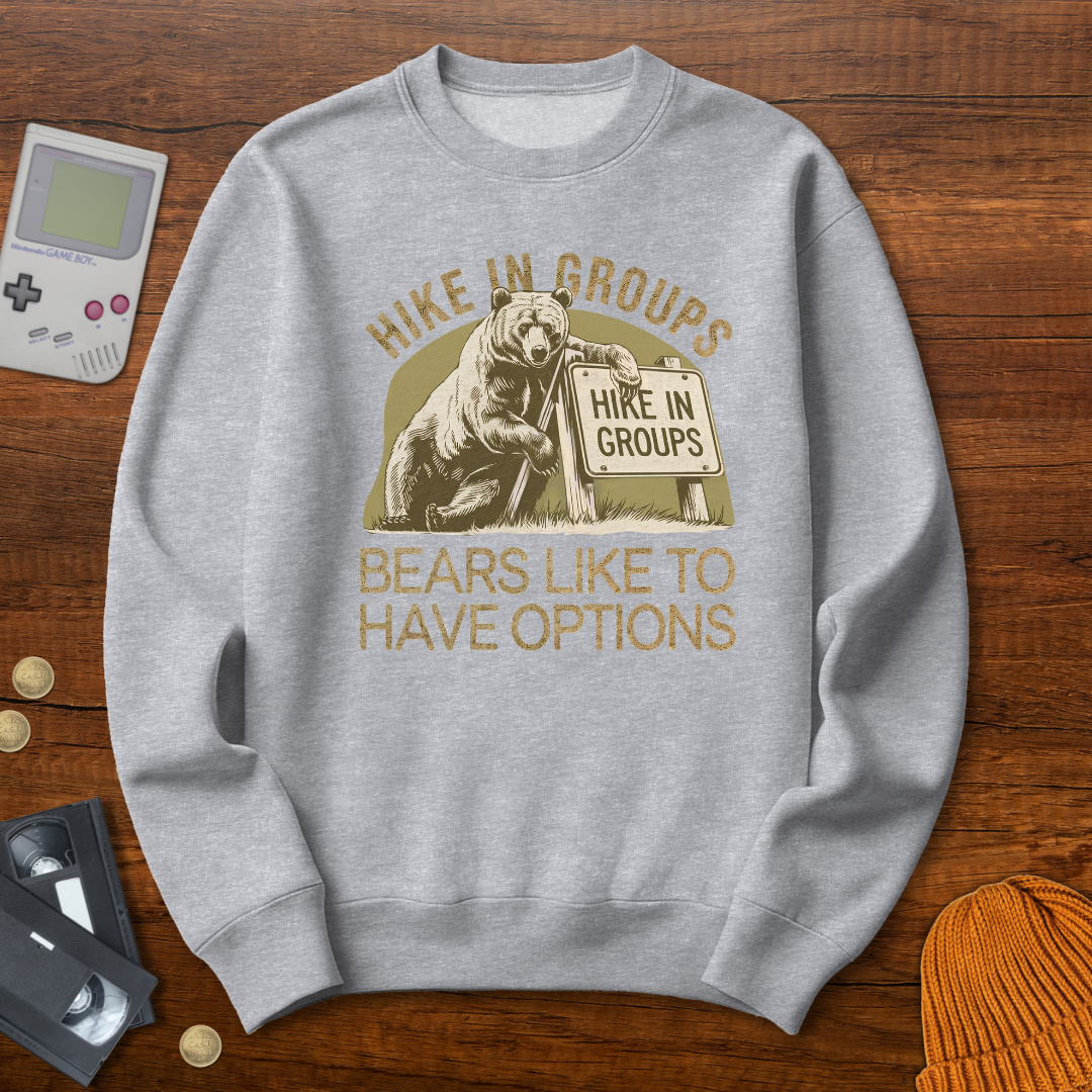 Printify Sweatshirt S / Sport Grey Hike in Groups - Sweatshirt