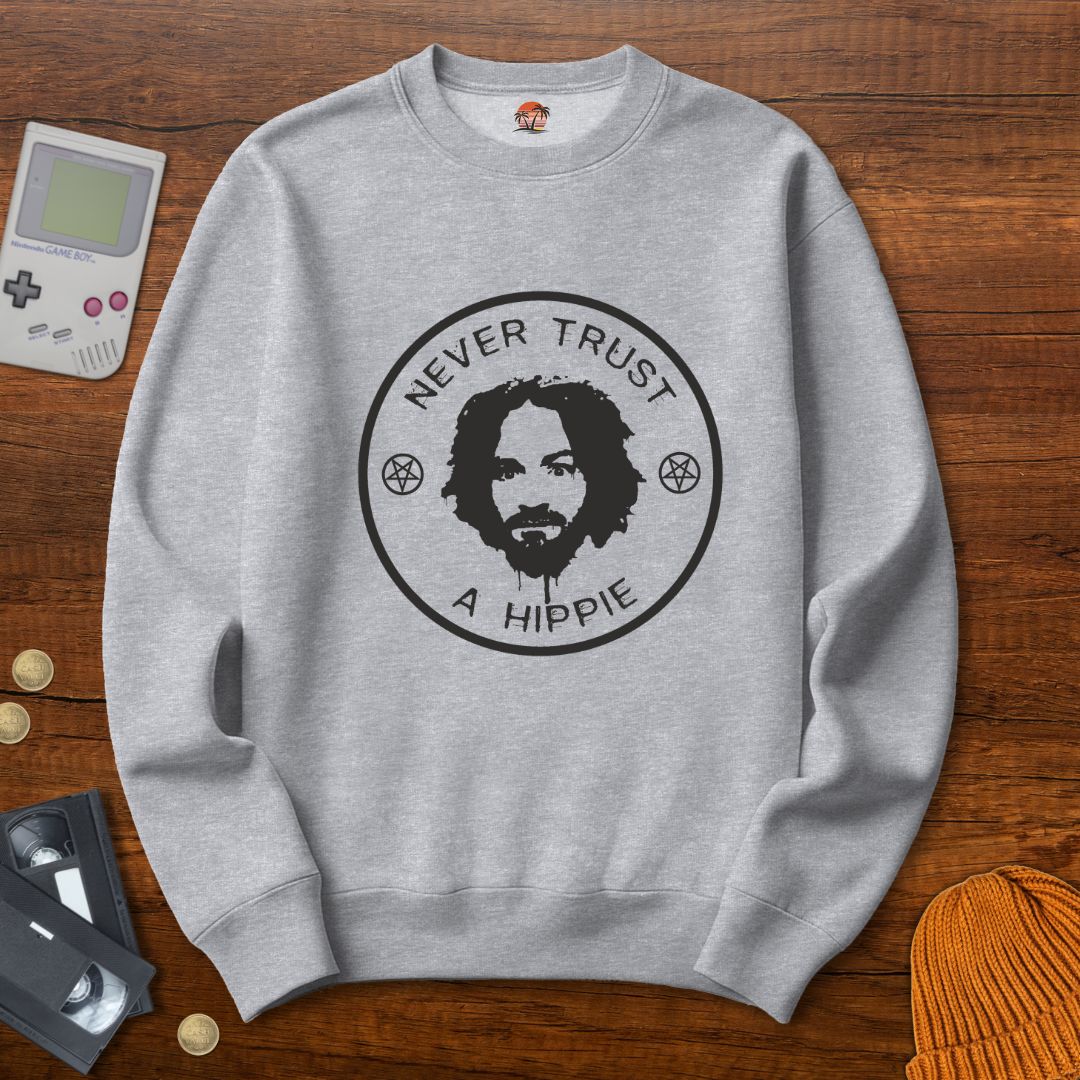 Printify Sweatshirt S / Sport Grey Hippie - Sweatshirt