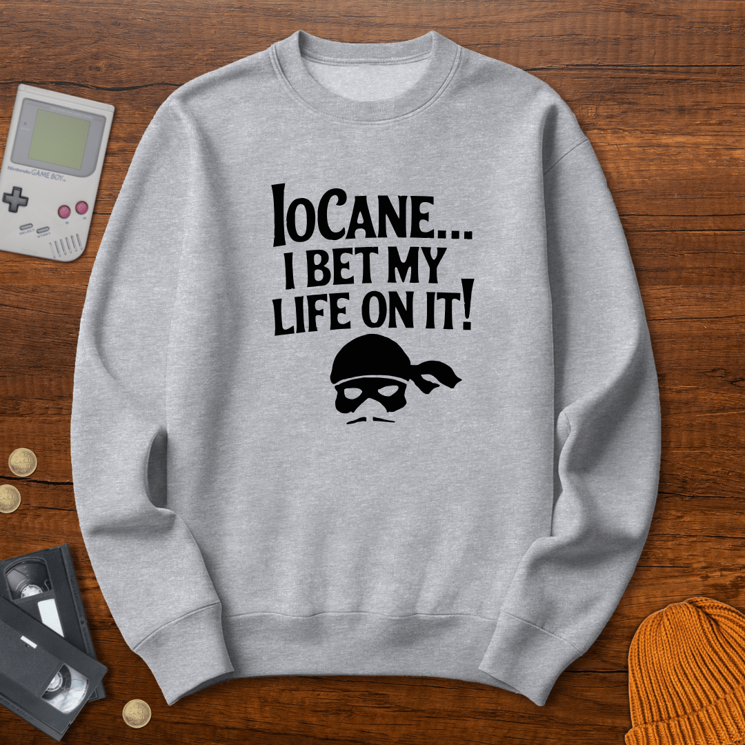 Printify Sweatshirt S / Sport Grey Iocane Bet my life - Sweatshirt