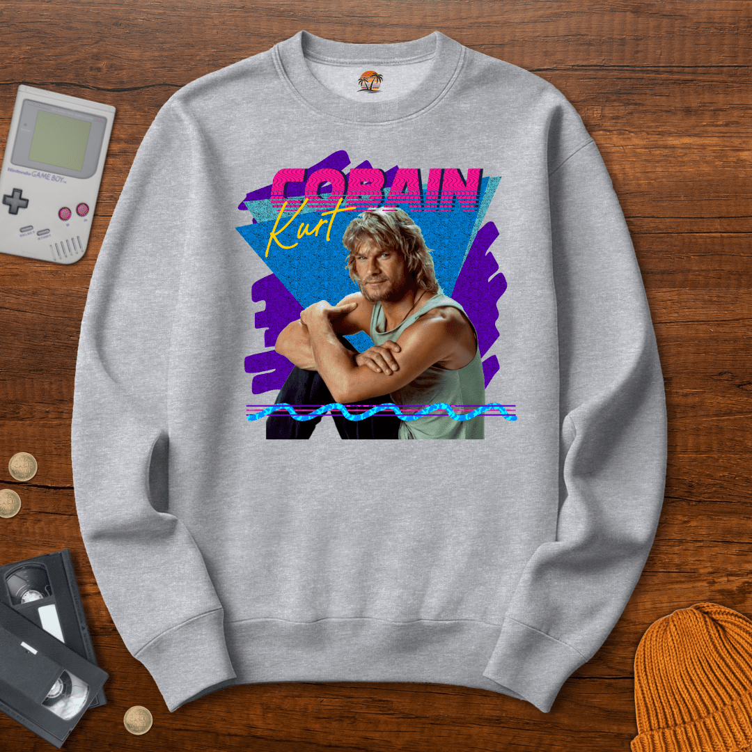 Printify Sweatshirt S / Sport Grey Kurt Cobain - Sweatshirt