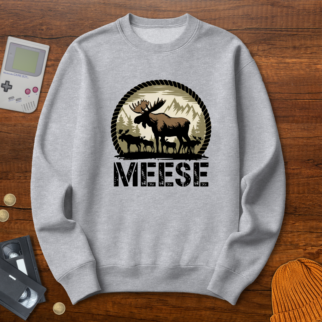 Printify Sweatshirt S / Sport Grey Meese - Sweatshirt
