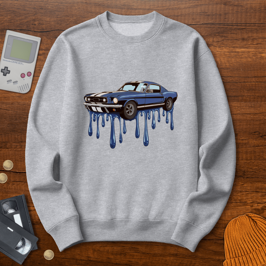 Printify Sweatshirt S / Sport Grey Muscle Car - Sweatshirt