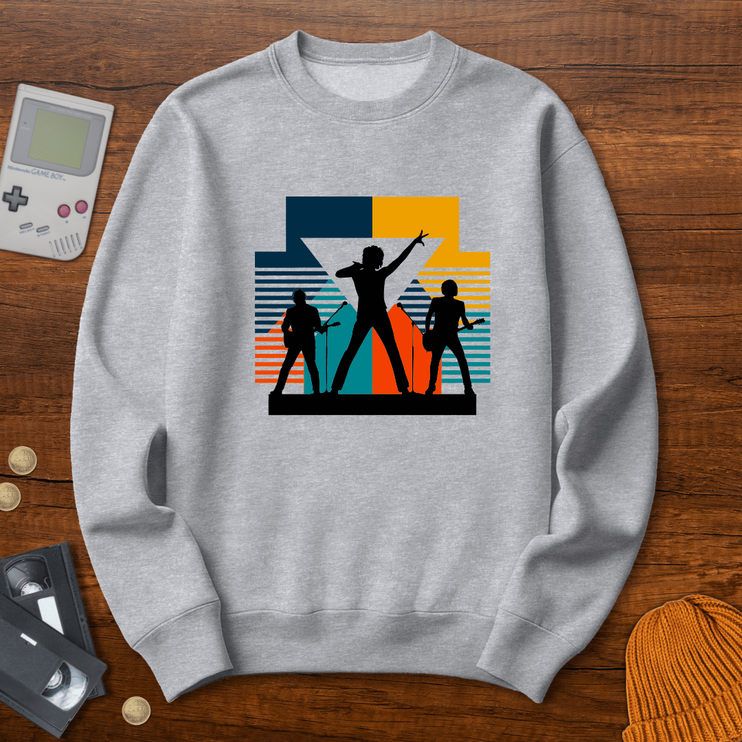 Printify Sweatshirt S / Sport Grey New Wave Band - Sweatshirt