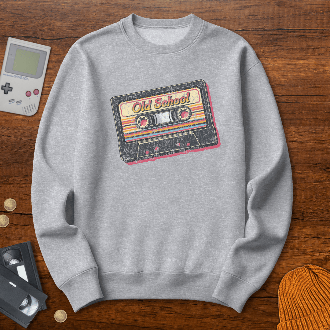 Printify Sweatshirt S / Sport Grey Old School - Sweatshirt