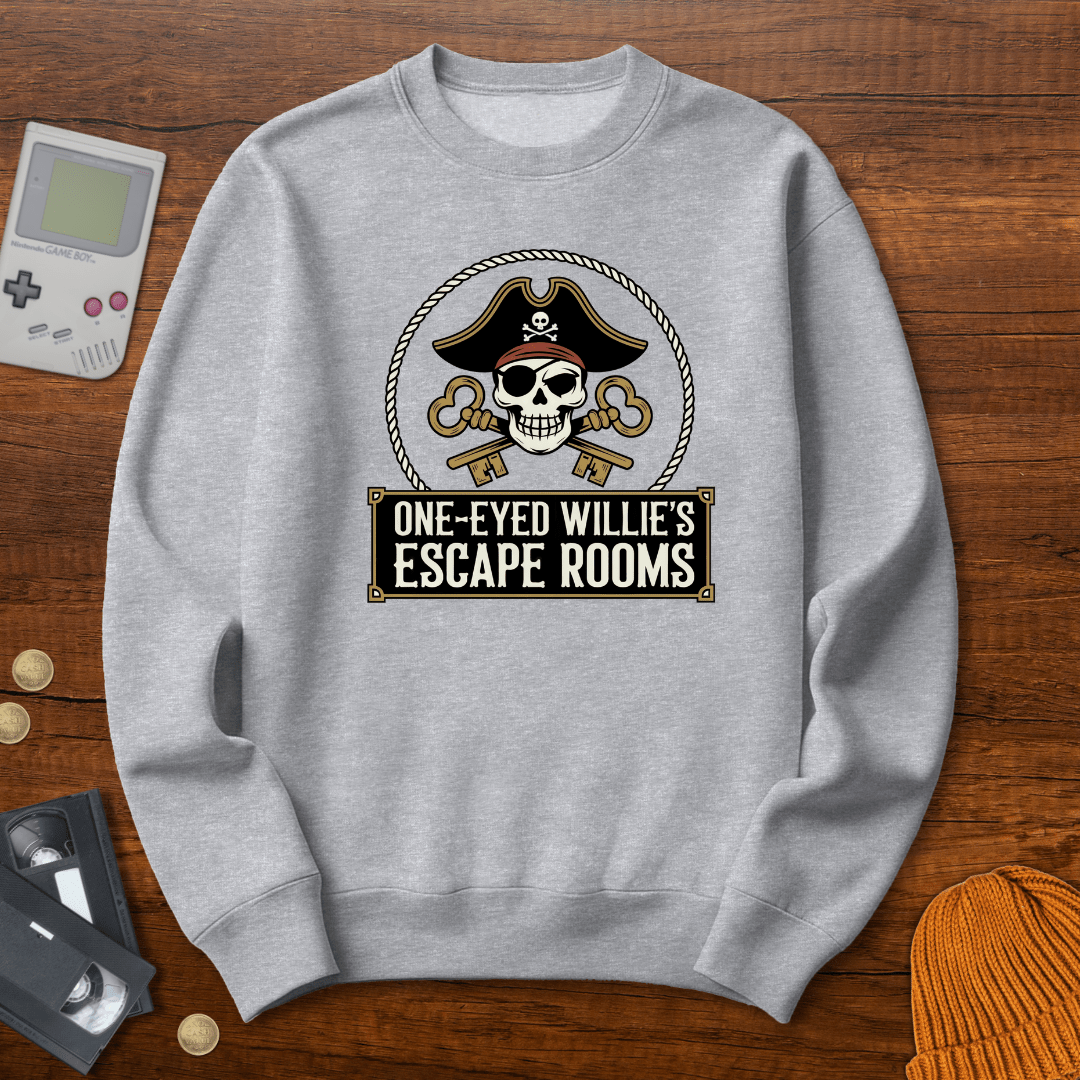 Printify Sweatshirt S / Sport Grey One Eyed Willie - Sweatshirt