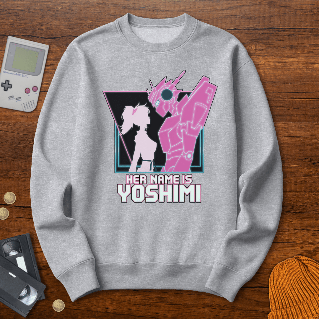 Printify Sweatshirt S / Sport Grey Pink Robots - Sweatshirt