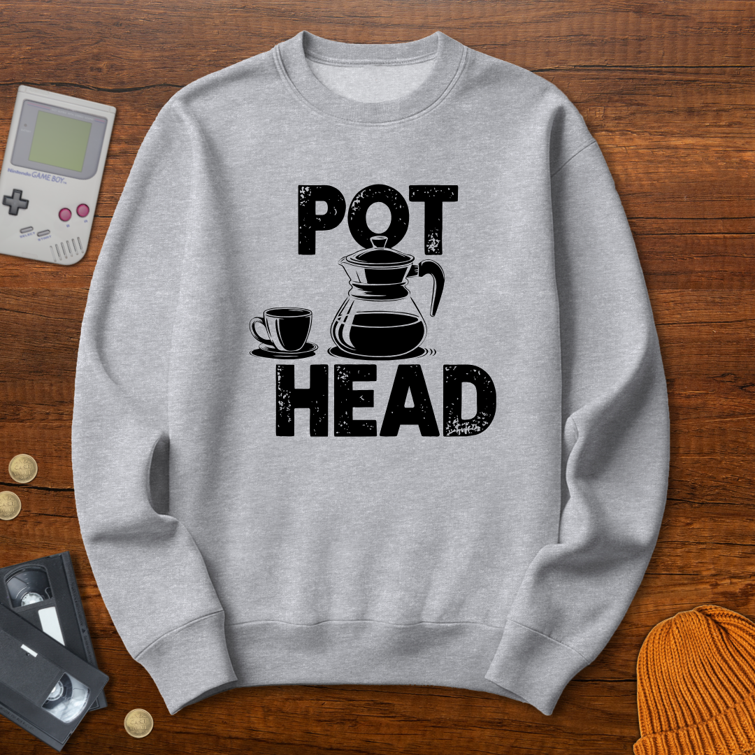 Printify Sweatshirt S / Sport Grey Pot Head - Sweatshirt