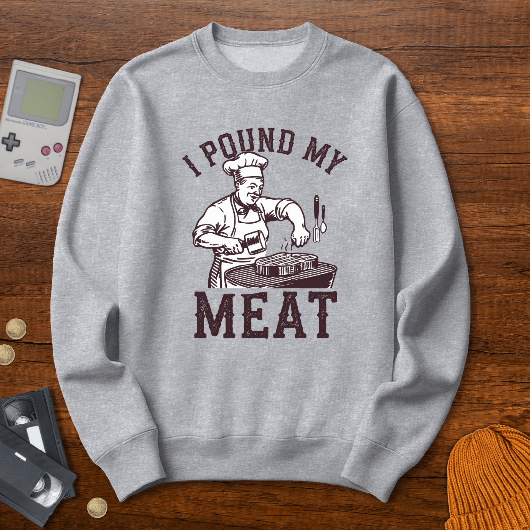Printify Sweatshirt S / Sport Grey Pound Meat - Sweatshirt