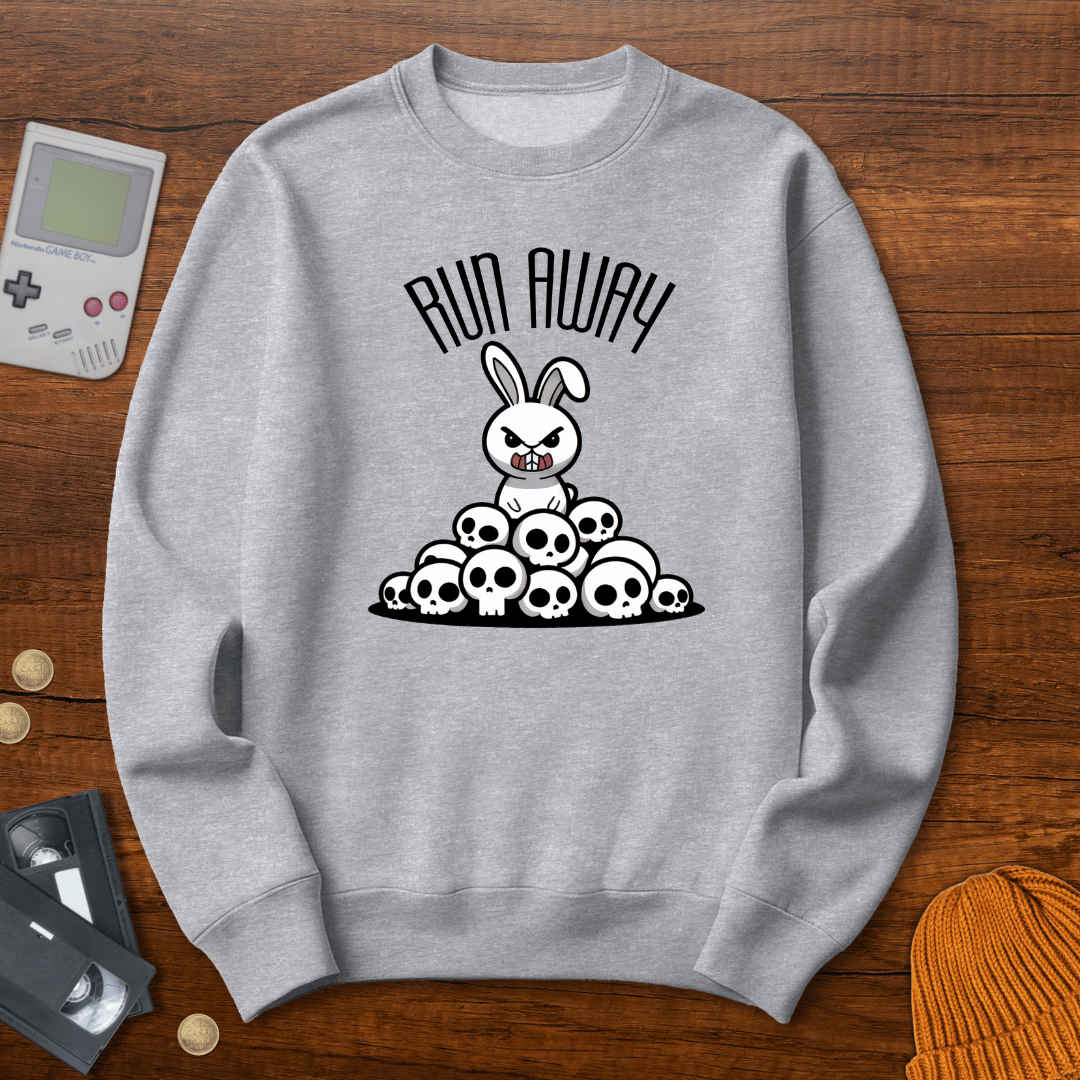 Printify Sweatshirt S / Sport Grey Run Away - Sweatshirt
