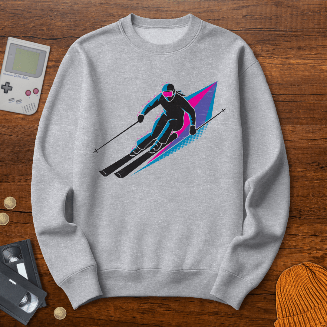 Printify Sweatshirt S / Sport Grey Ski - Sweatshirt