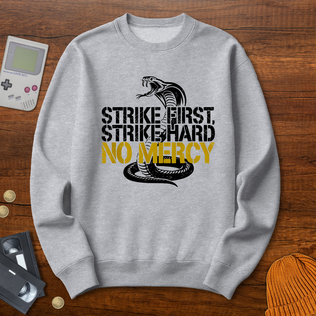 Printify Sweatshirt S / Sport Grey Strike First - Sweatshirt