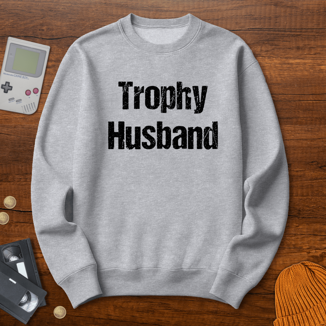 Printify Sweatshirt S / Sport Grey Trophy Husband - Sweatshirt
