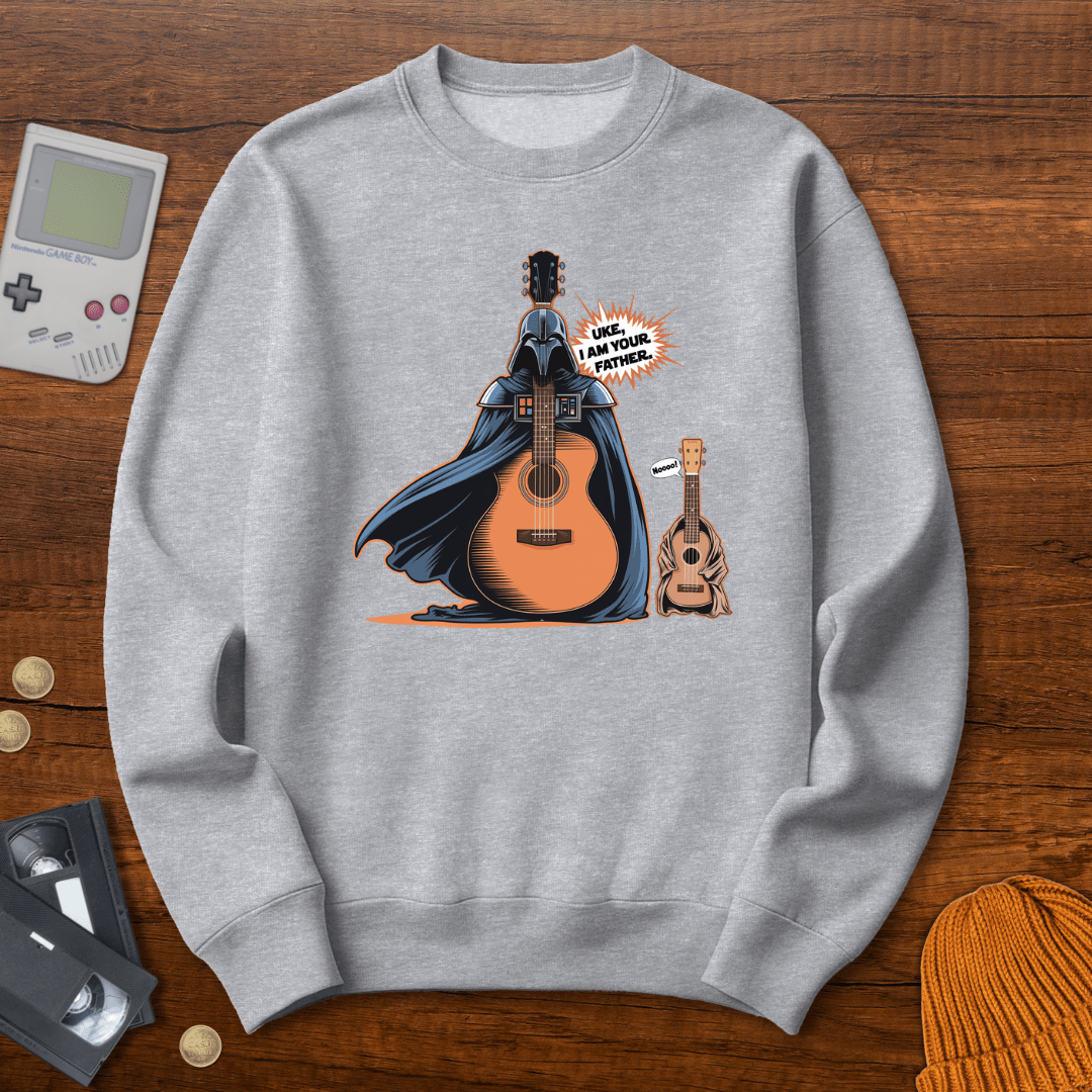 Printify Sweatshirt S / Sport Grey Uke I am your father - Sweatshirt