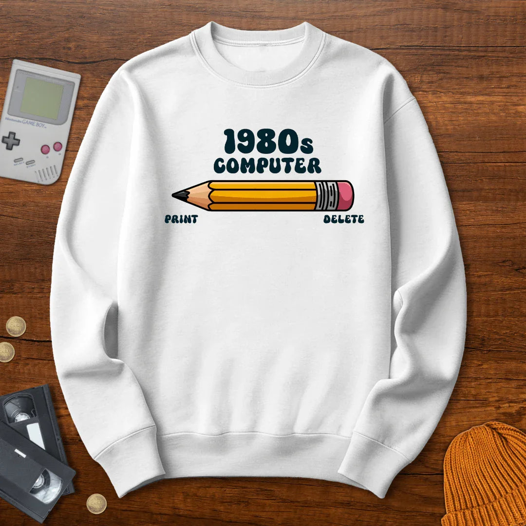 1980s Computer - Sweatshirt - Throwback Paradise