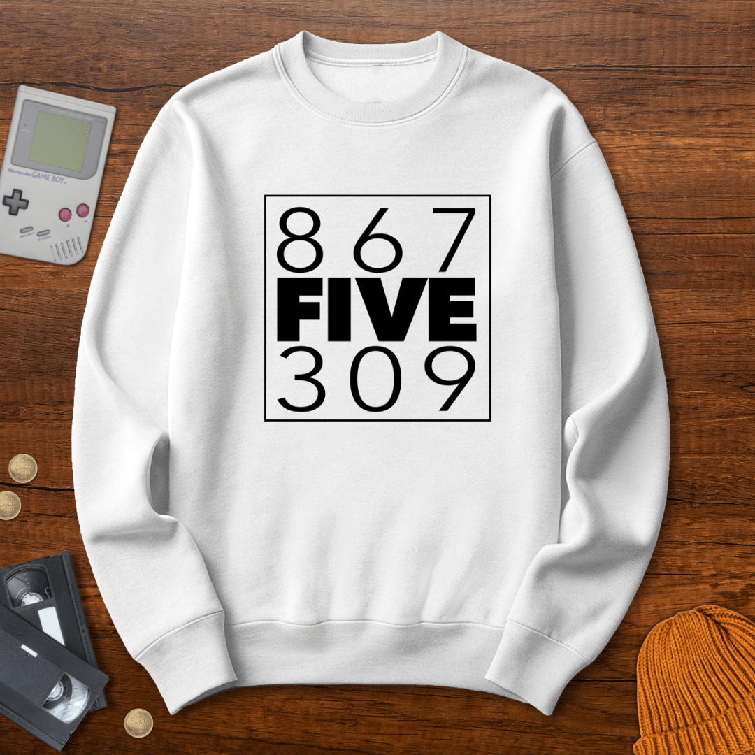 Printify Sweatshirt S / White 8675309 - Sweatshirt
