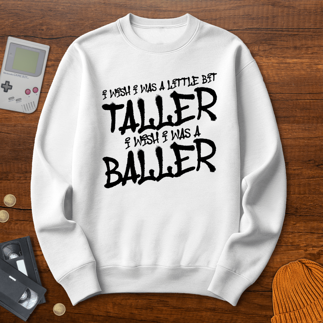 Printify Sweatshirt S / White Baller - Sweatshirt