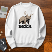 Printify Sweatshirt S / White Beer - Sweatshirt
