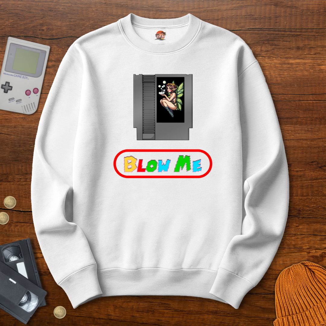 Printify Sweatshirt S / White Blow Me - Sweatshirt