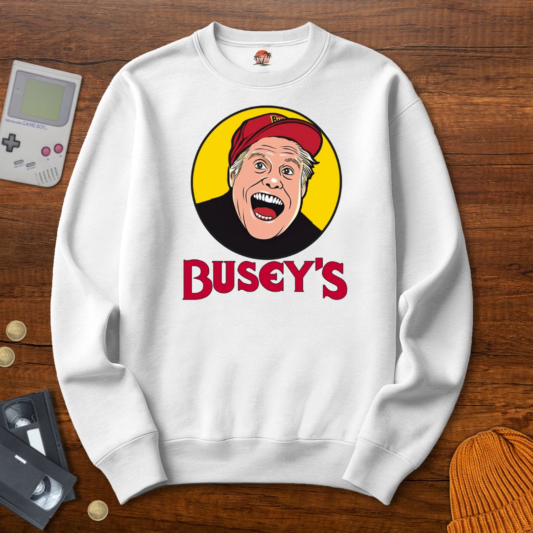 Printify Sweatshirt S / White Busey's- Sweatshirt