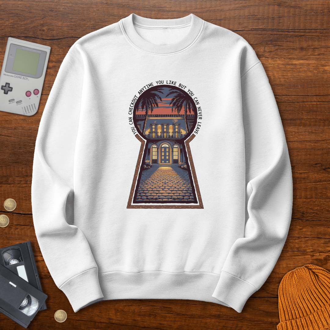 Printify Sweatshirt S / White Californian Hotel - Sweatshirt