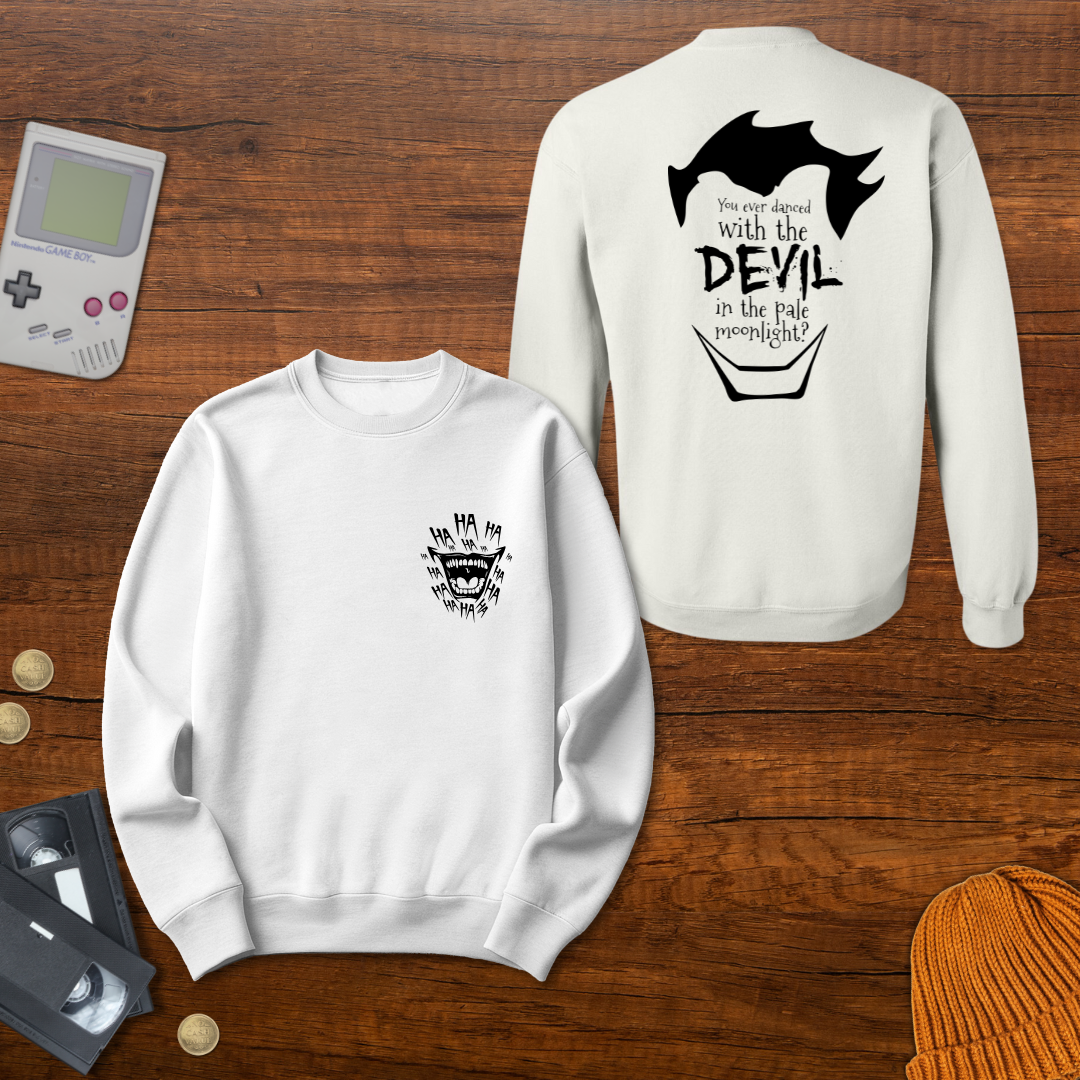 Printify Sweatshirt S / White Dance with the Devil - Sweatshirt