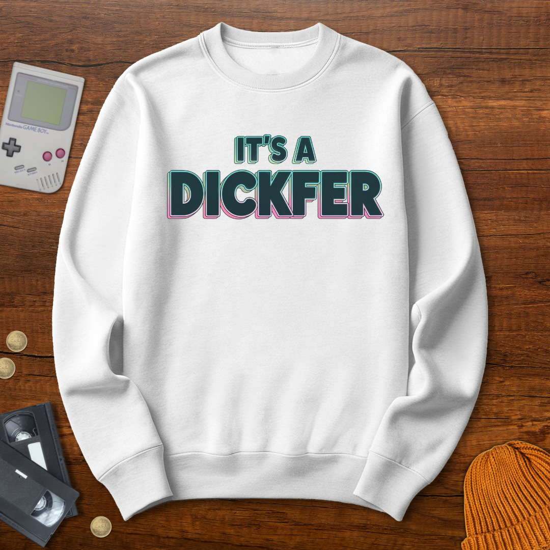 Printify Sweatshirt S / White Dickfer - Sweatshirt