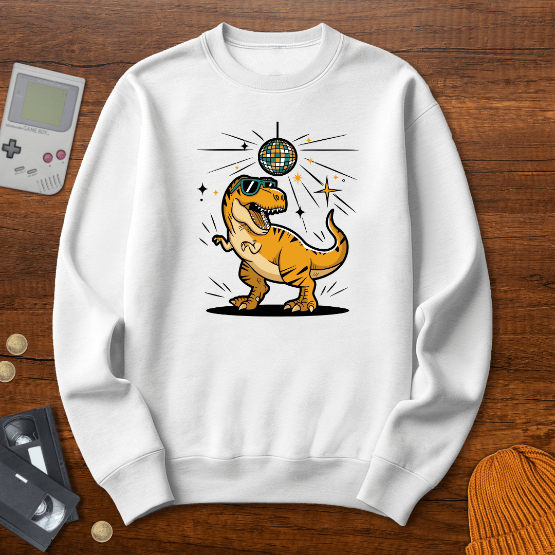 Printify Sweatshirt S / White DiscoRex - Sweatshirt