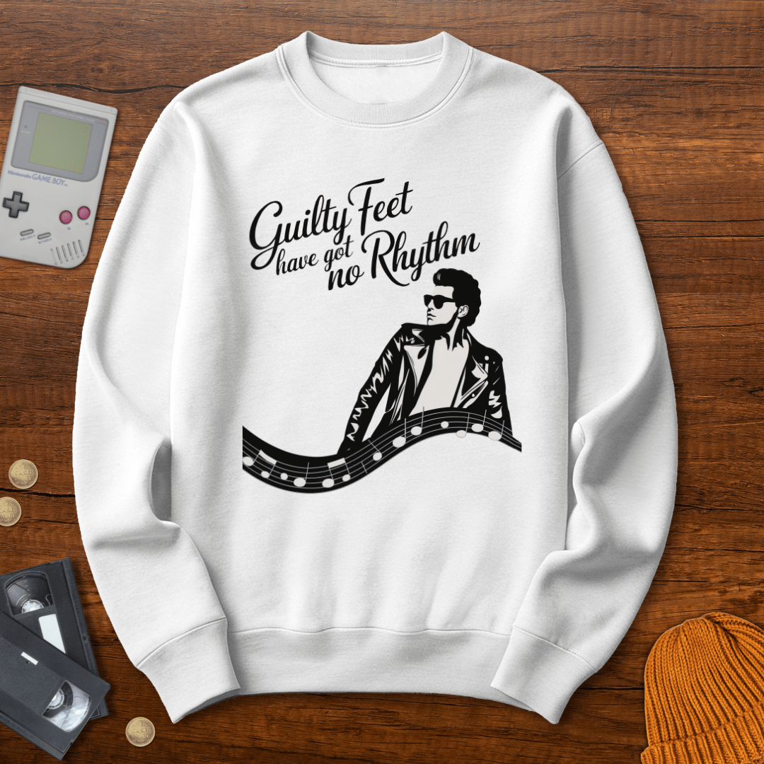 Printify Sweatshirt S / White Guilty Feet - Sweatshirt