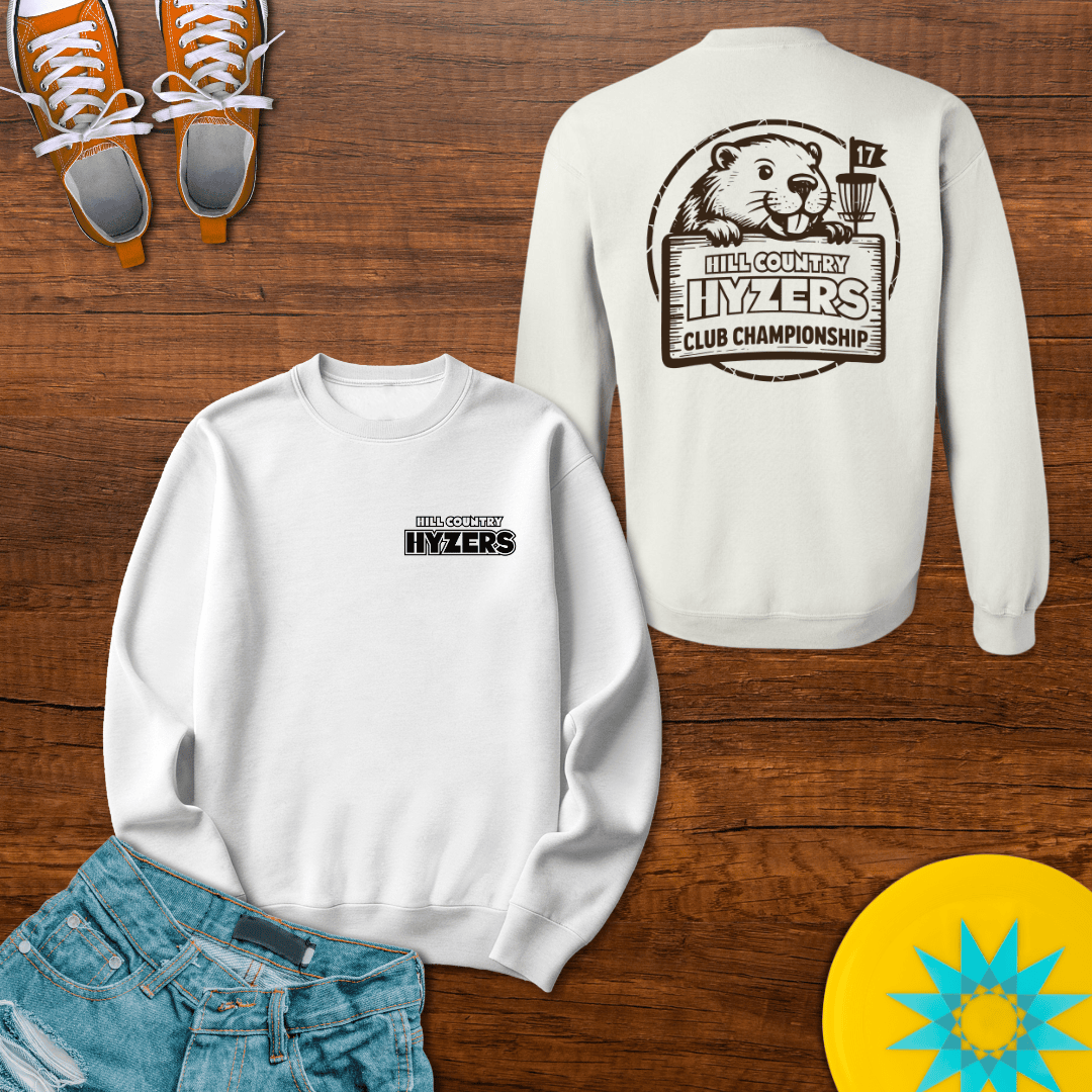 Printify Sweatshirt S / White Hill Country Hyzers Disc Golf Championship - Sweatshirt