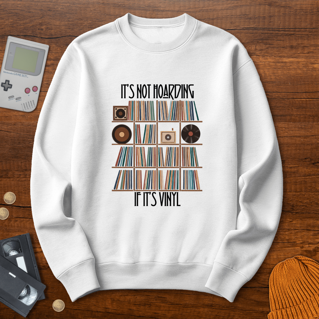 Printify Sweatshirt S / White Hoarding - Sweatshirt