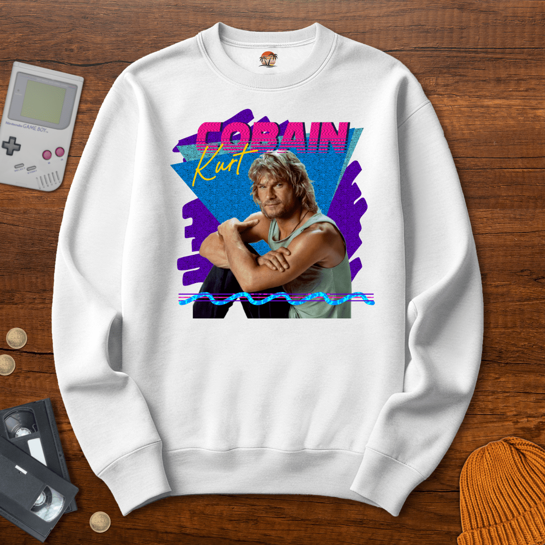 Printify Sweatshirt S / White Kurt Cobain - Sweatshirt