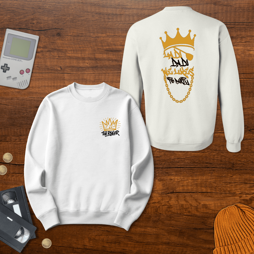 Printify Sweatshirt S / White La Di Da Di - Sweatshirt