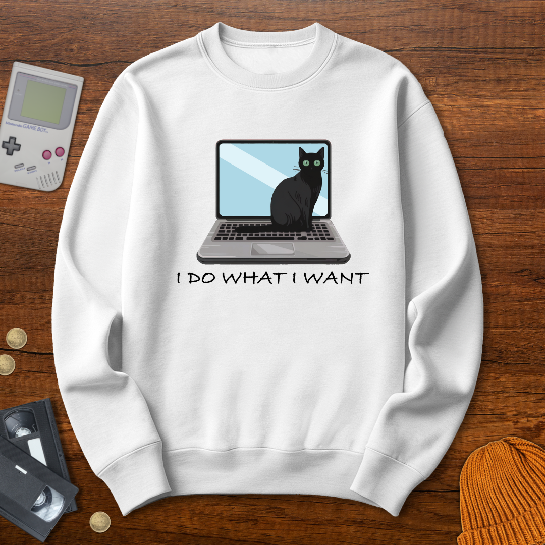 Printify Sweatshirt S / White Laptop Tyrant - Sweatshirt